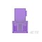 Te Connectivity Automotive Connectors 9P 2Tab Plug Purple Connector Housing 1-967626-5 - alternate 3